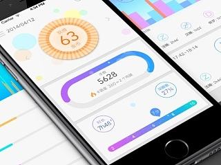 FITBAND智能手环界面（个人主页-ZNjE5ODkzMg==） - APP界面 - 站酷设计师Leafzombie原创素材 - 站酷ZCOOL