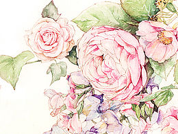 好看花插画