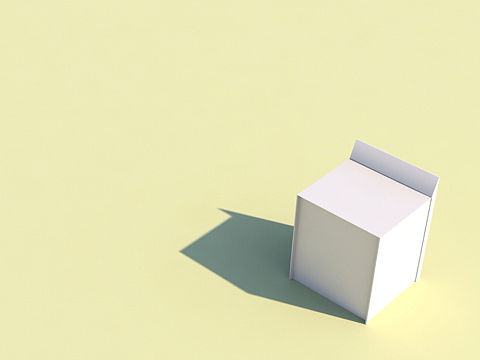 「M 」C4D 练习 小作-日式冷幽默 寂寞的洗衣机。
