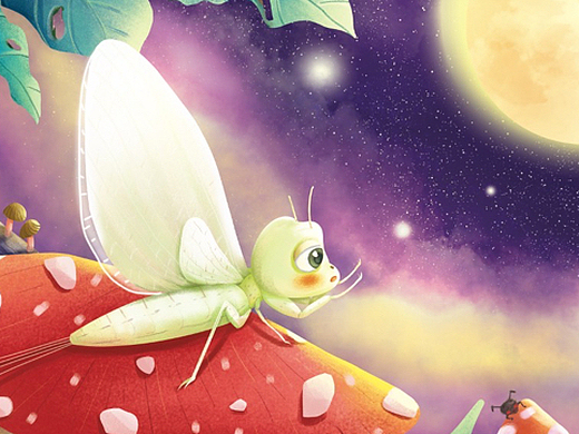 《蜉蝣》儿童绘本插图