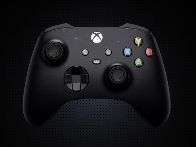 XBOX 游戏手柄 产品渲染_100贝利的乔巴-站酷ZCOOL