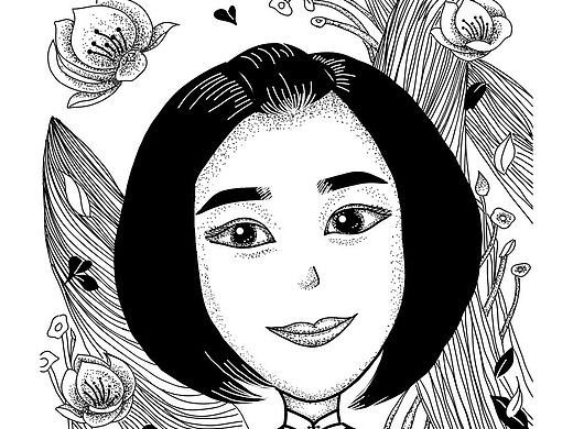 人淡如菊（个人主页-ZNDMyODU3OTI=） - 艺术插画 - 站酷设计师紫忆小慢原创素材 - 站酷ZCOOL