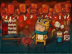 老虎男样的墙纸