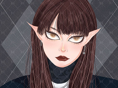 照片转人像 画的美女子[nmw爱慕]