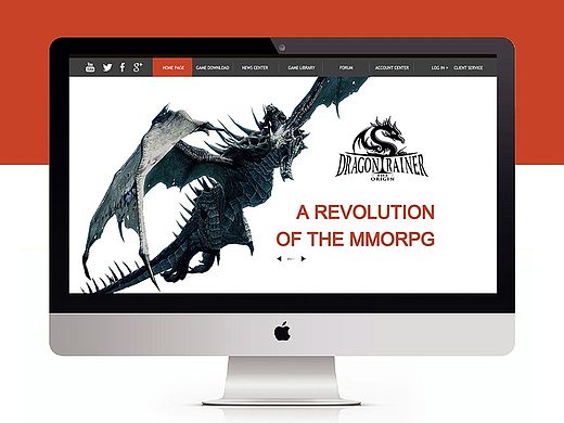 「Dragon Trainer」游戏概念设计，网页设计，LOGO，习作