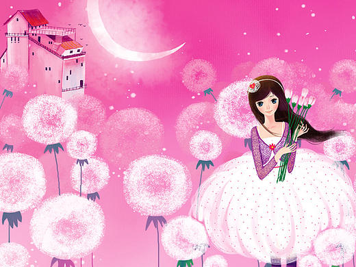 画儿晴天 唯美插画 壁纸插画 桌面插画  唯美壁纸 唯美浪漫小清新