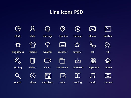 line icons（个人主页-ZMTU1NjI1Mjg=） - 图标 - 站酷设计师想要两颗西柚320原创素材 - 站酷ZCOOL