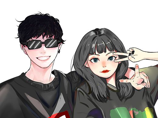 插画头像（个人主页-ZNDgwNzAzMjA=） - 创作习作 - 站酷设计师众狗与我原创素材 - 站酷ZCOOL