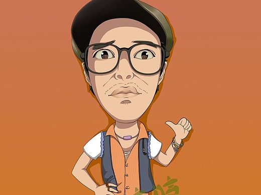 真人Q版插画