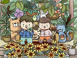 朵猪猪和果胖胖