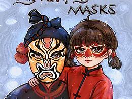 变脸   电影插画