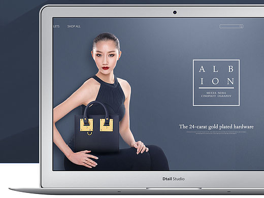 2016 WEB DESIGN 简洁女包首页