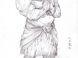 画画的春哥人体结构角色创作作品