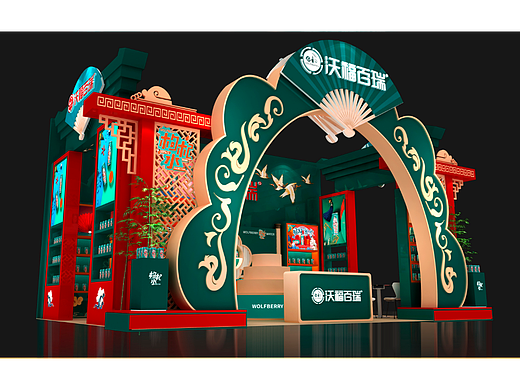 国潮风格展位