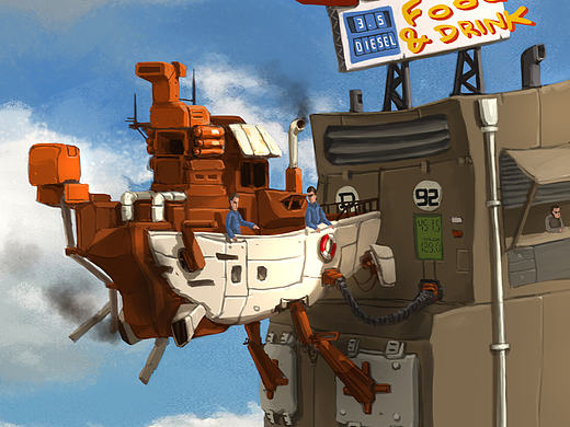 Some steam punk ships