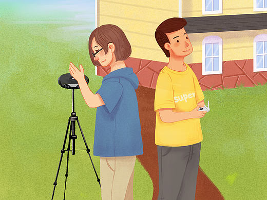 魔镜房产2016总结插画