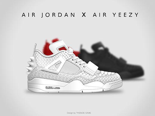 AIR JORDAN   X   AIR YEEZY  运动鞋设计稿   Sneaker