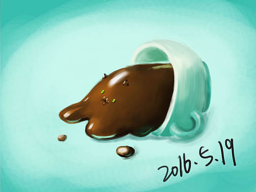 创意咖啡临摹（个人主页-ZMTY0MjY0MzI=） - 创作习作 - 站酷设计师沐兮设计原创素材 - 站酷ZCOOL