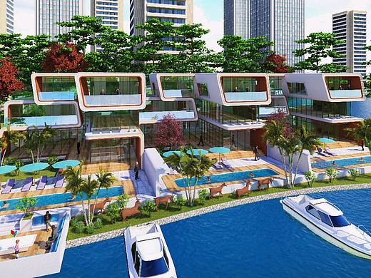 海边小别墅（个人主页-ZMzg2NTQ1OTY=） - 建筑设计 - 站酷设计师艺创工作室原创素材 - 站酷ZCOOL