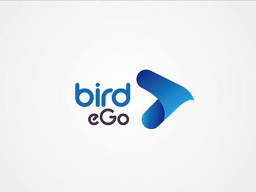 Brid eGo  logo设计/ 快递logo/国外快递/鸟