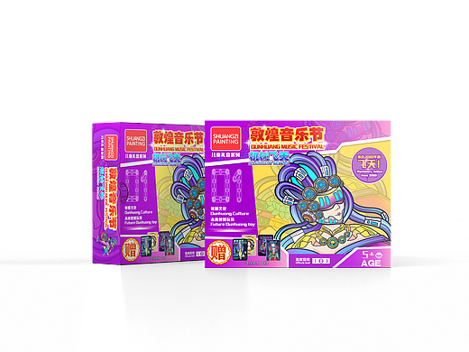 敦煌系列 敦煌飞天|玩具包装  潮流商业插画🔥