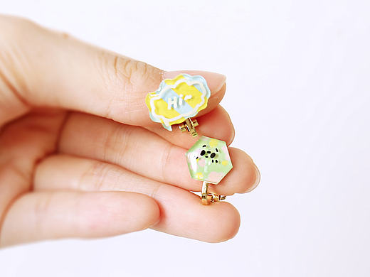 hello-hi 【热缩片耳夹】