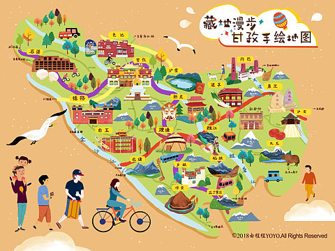 手绘地图