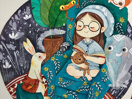 《小兔子听故事》