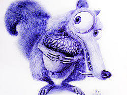 OY圆珠笔画：scrat