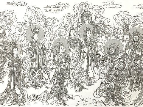 法海寺壁画线描