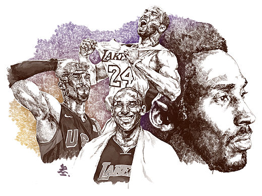 又一個(gè)王朝結(jié)束了···再見科比···（個(gè)人主頁(yè)-ZMTU5MTE3MTI=） - 商業(yè)插畫 - 站酷設(shè)計(jì)師吶喊96號(hào)原創(chuàng)素材 - 站酷ZCOOL