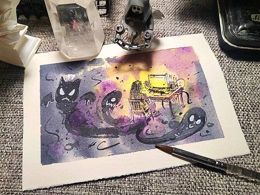 夜已深了,孤单和鬼怪,你害怕哪个?