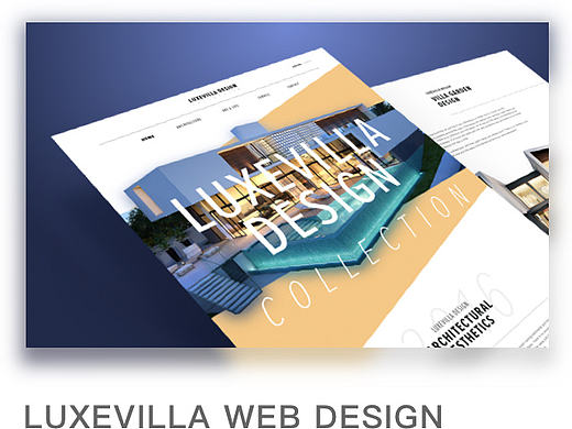 极简风格 别墅设计网站