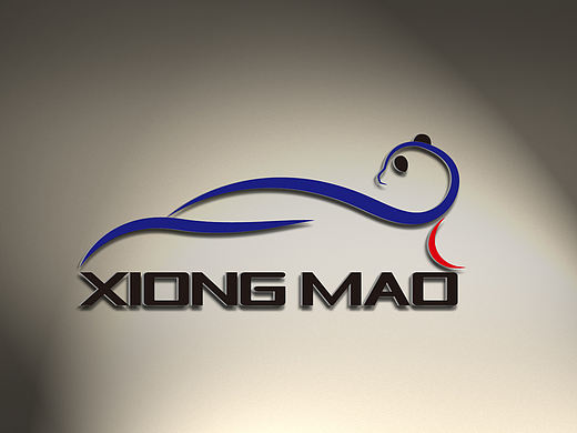 熊猫二手车logo设计