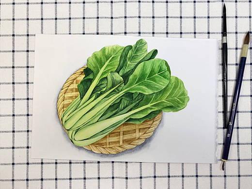 5年前溶萱7072645纯艺术-绘画【溶萱手绘——彩铅蔬菜】tomato(29