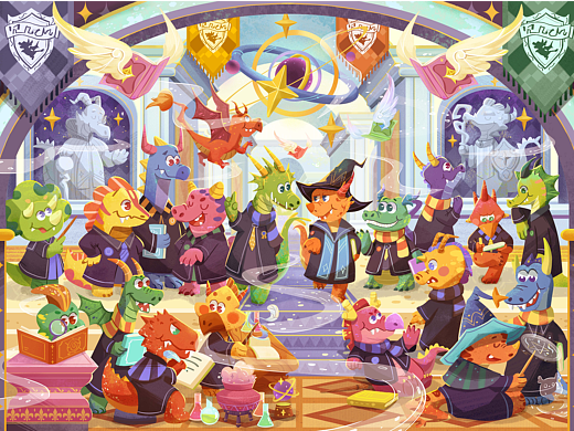 恐龙学院/猫猫误会（儿插拼图）