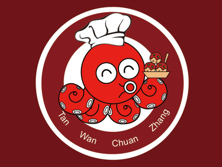 章鱼小丸子logo设计