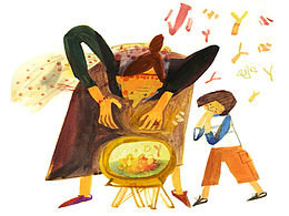 給兒童小說配的圖