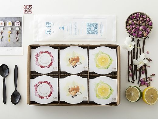 美食摄影.墨文创意.乐纯酸奶