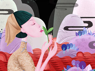 言辞古奥 佶屈聱牙（个人主页-ZNTc3NDczMg==） - 商业插画 - 站酷设计师土地公原创素材 - 站酷ZCOOL