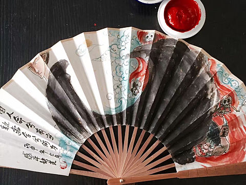 画扇子～～（个人主页-ZMzI3NjAxNzY=） - 绘画 - 站酷设计师周感平原创素材 - 站酷ZCOOL