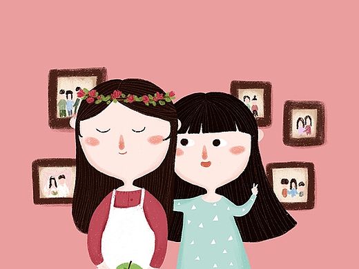 母親節(jié)那天給老媽畫的（個(gè)人主頁(yè)-ZMTIxNDc2NzI=） - 創(chuàng)作習(xí)作 - 站酷設(shè)計(jì)師兔芽Toya原創(chuàng)素材 - 站酷ZCOOL