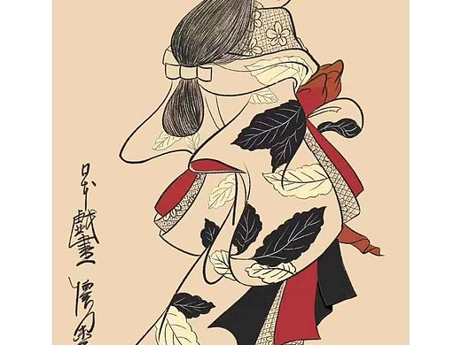 浮世绘临摹（个人主页-ZNDA2OTA0ODg=） - 创作习作 - 站酷设计师楠希楠原创素材 - 站酷ZCOOL