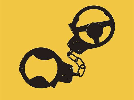 安全主题海报---“禁止酒驾”