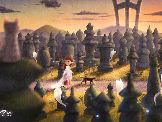 小黑猫与小女孩--入口