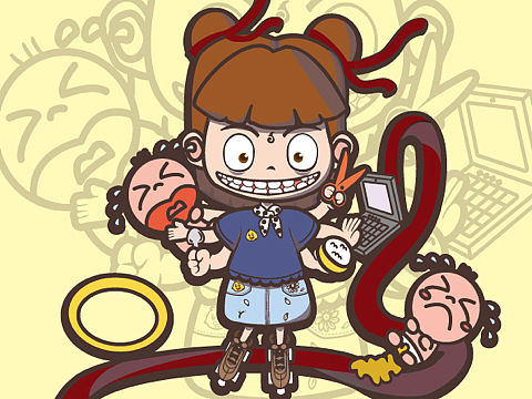 卟麋鹿AI插画练习作品