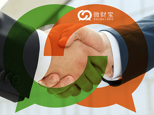 基于微信开发品牌，科技新媒体扁平LOGO