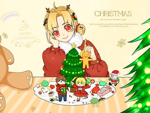 2021圣誕節(jié)賀圖（個(gè)人主頁-ZNTI0OTg4MTI=） - 創(chuàng)作習(xí)作 - 站酷設(shè)計(jì)師暴富k原創(chuàng)素材 - 站酷ZCOOL