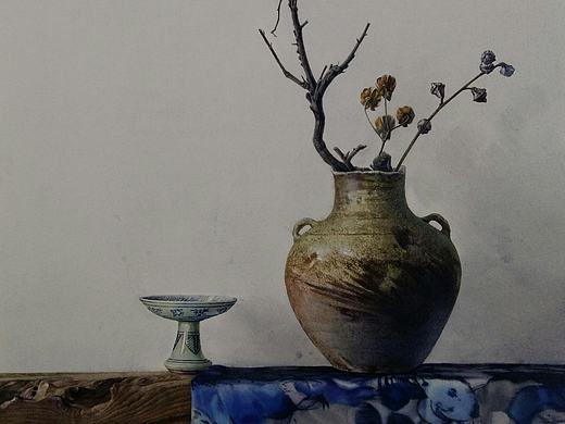 近作《青花盏》
