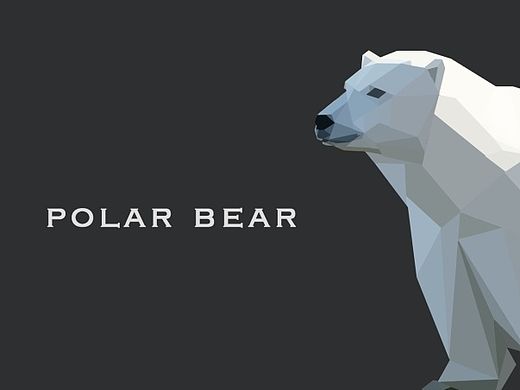 Low Poly风格动物壁纸 原创作品